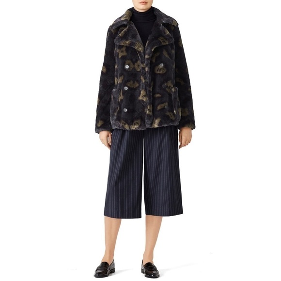 Zadig & Voltaire Miles Leo Faux Fur Coat Small - Picture 13 of 14